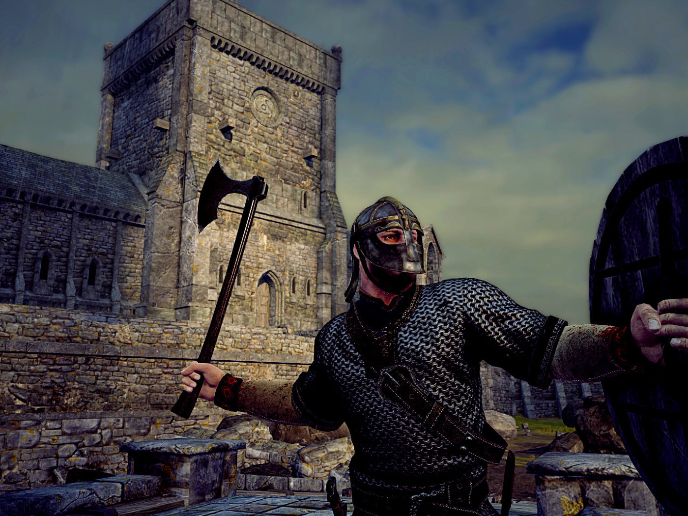 Викинг в сражении