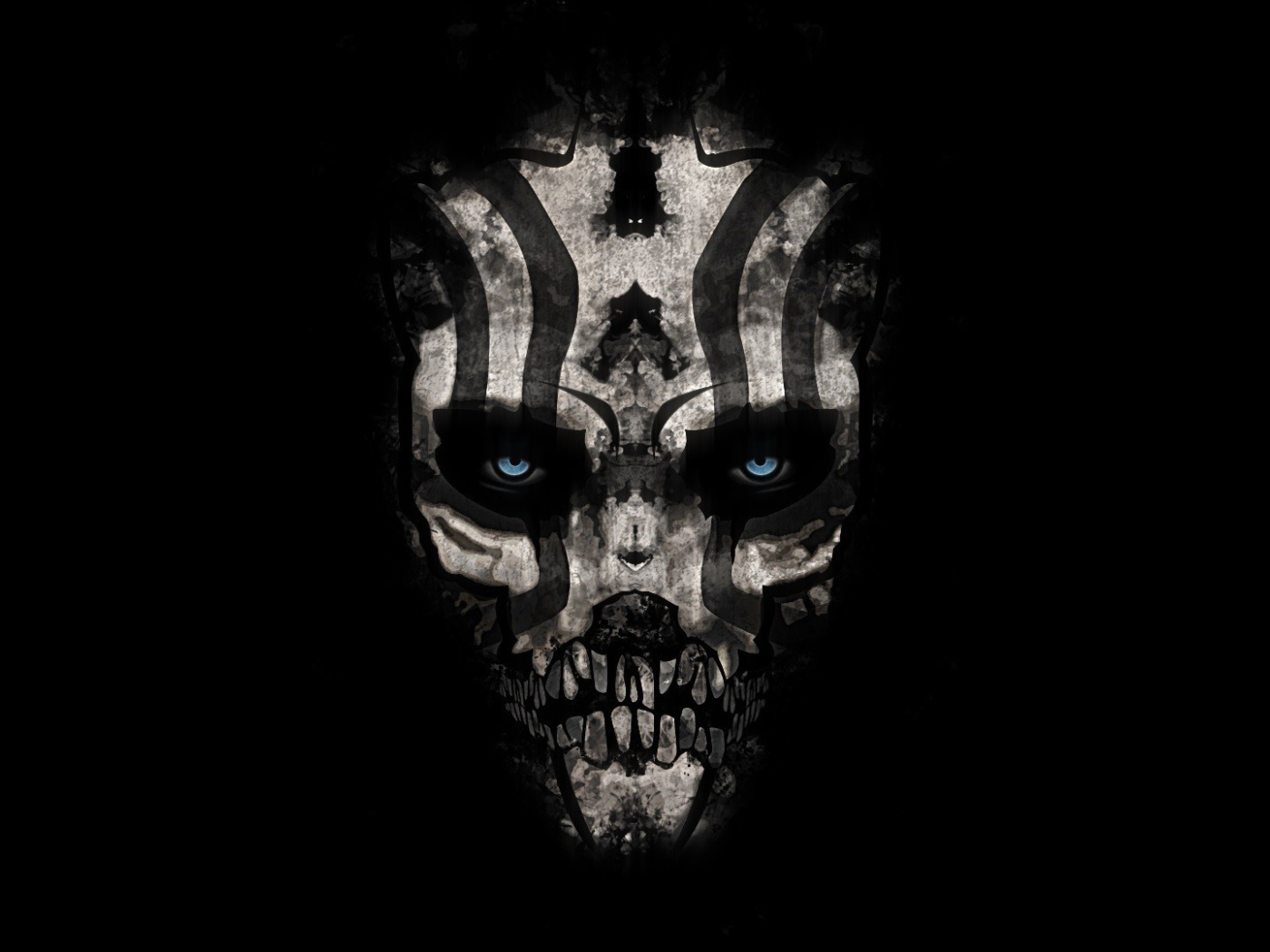 Череп с полосками