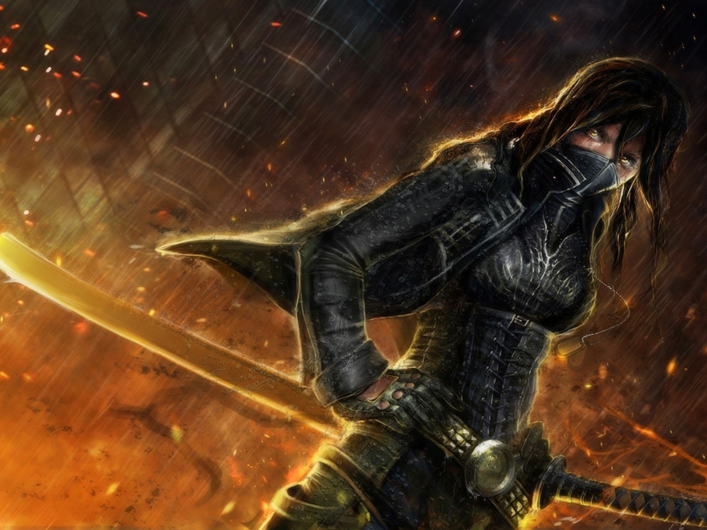 Ника с огненным мечом