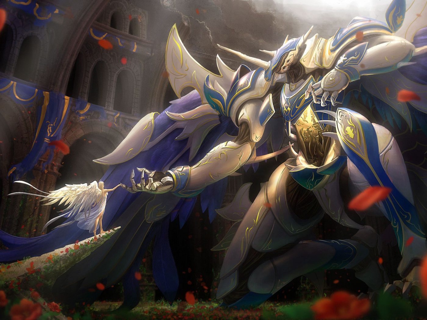 Ангел и большой монстр