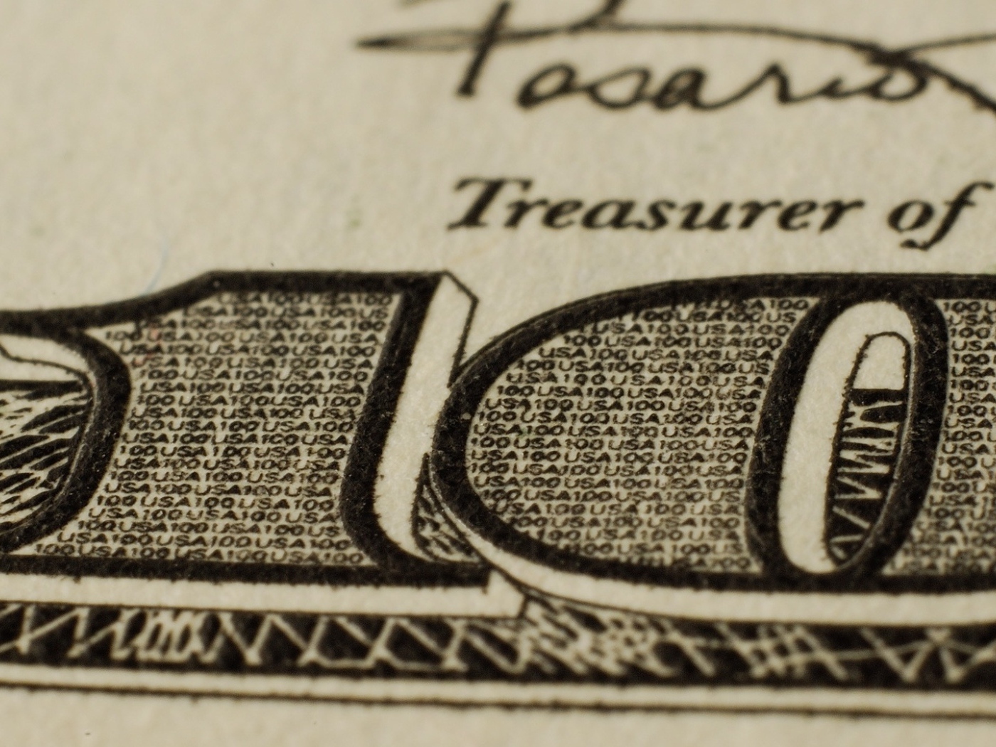 Банкнота доллар крупным планом