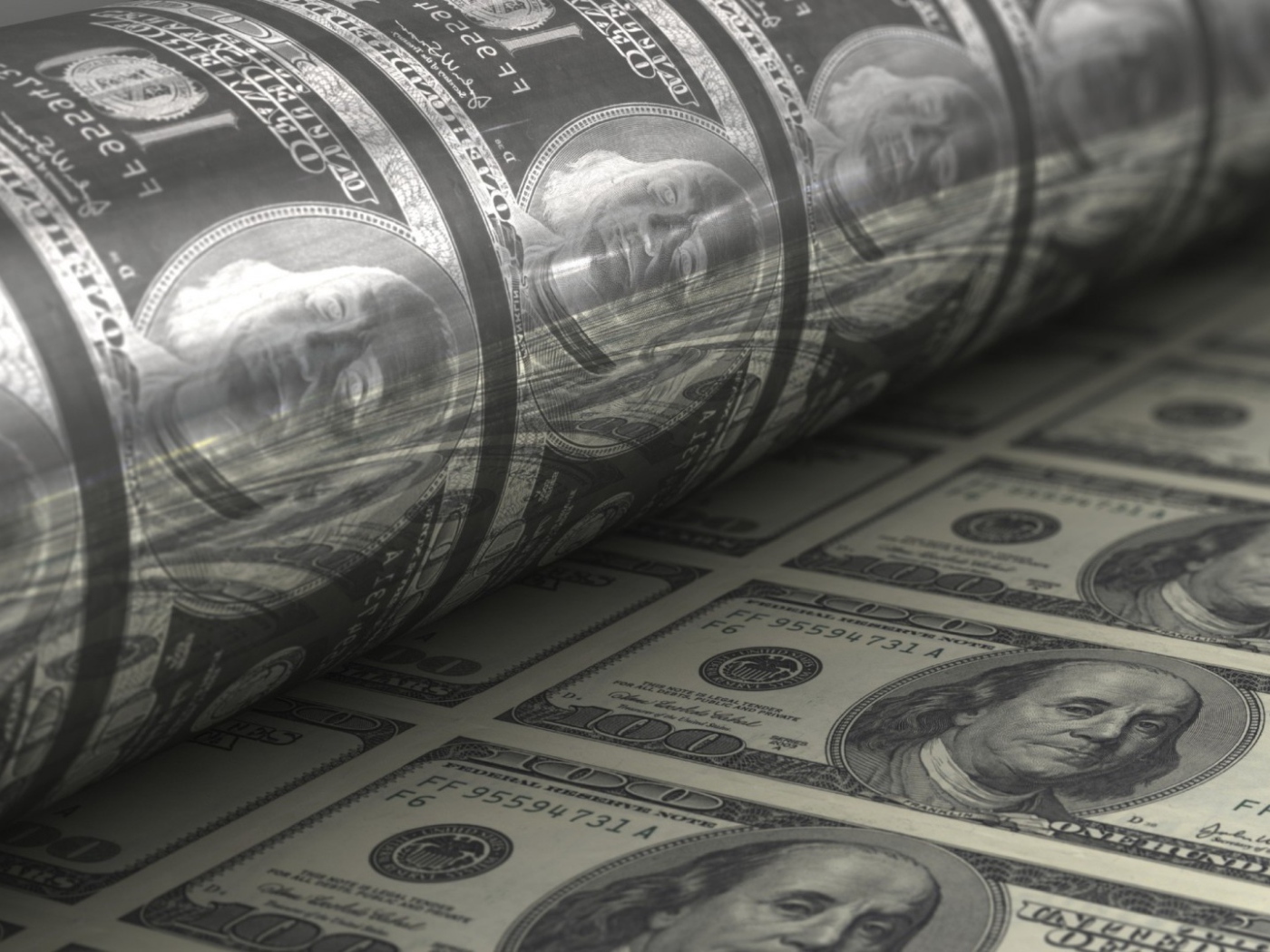 Печатное клише для долларов