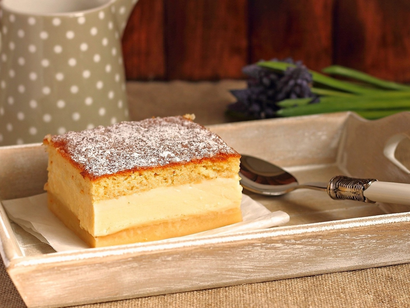 Персиковый бисквит