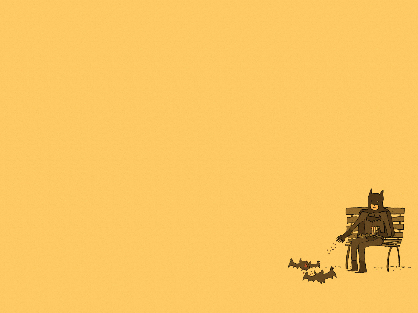 Бетмен на лавочке