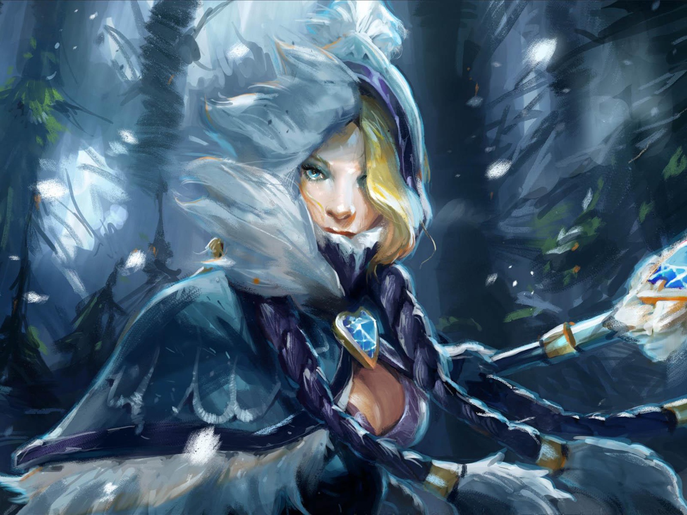 Блондинка из игры Dota