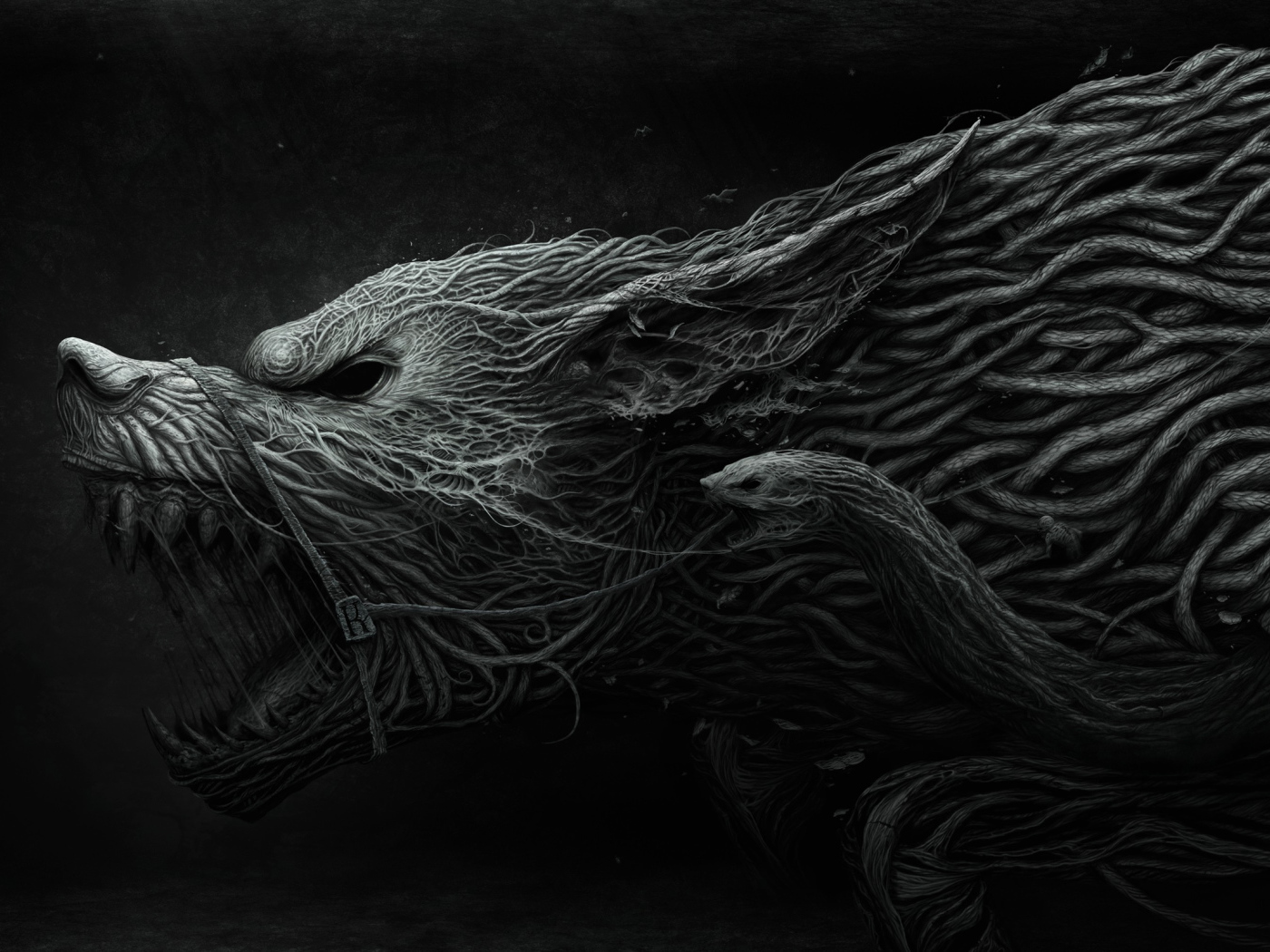 Фантастический зверь из игры Ведьмак