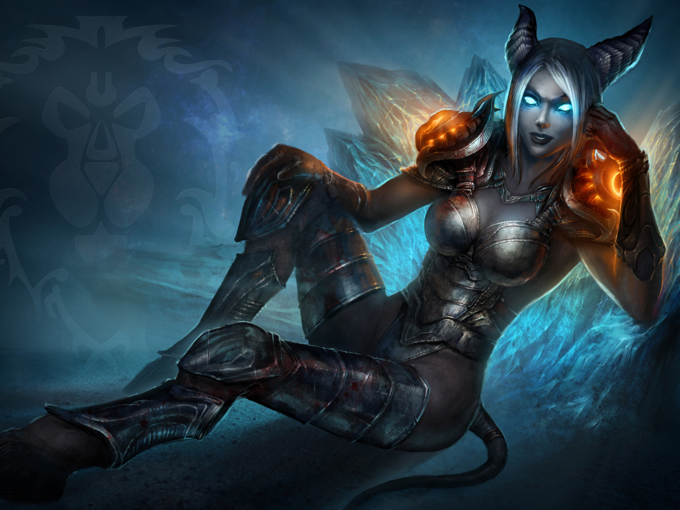 Девушка с рогами и копытами