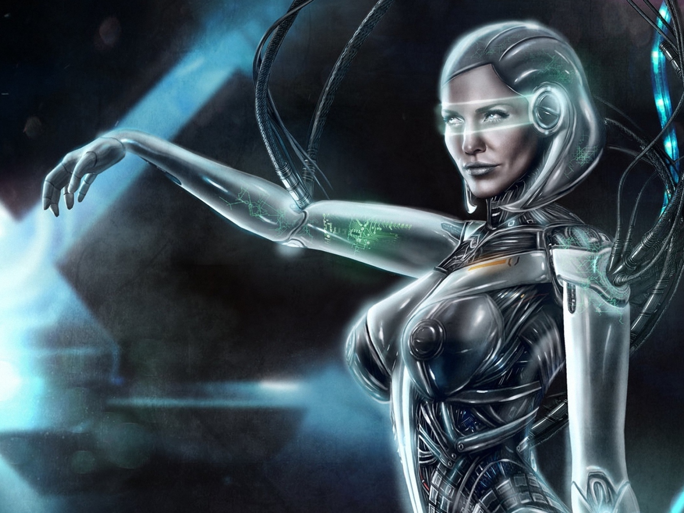 Робот с проводами