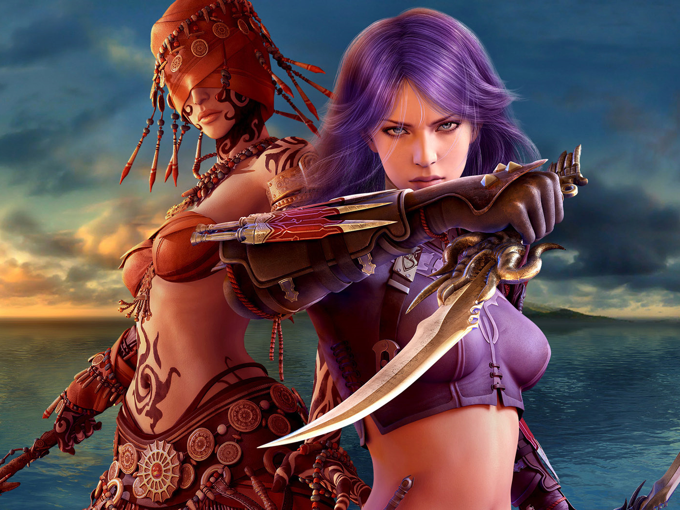 Девушки с оружием из видео игры