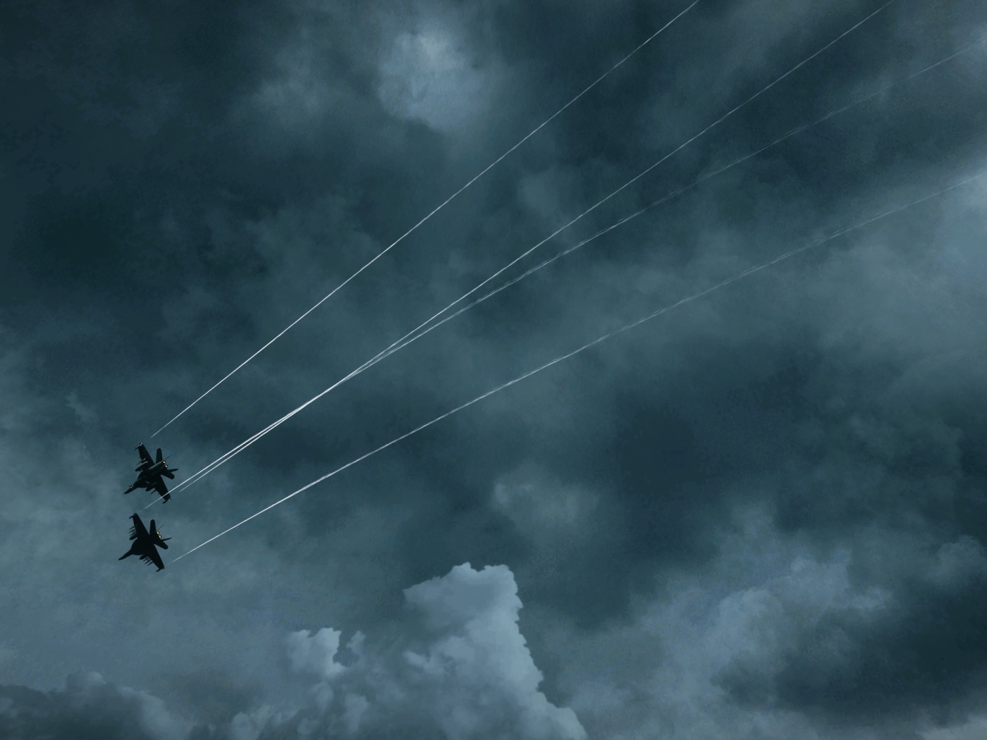 Два самолета из видео игры