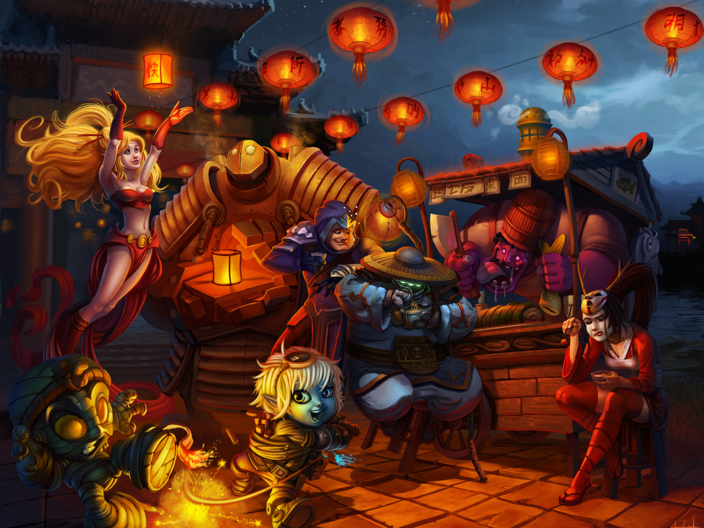 Акали , Жанна и Тристан в игре