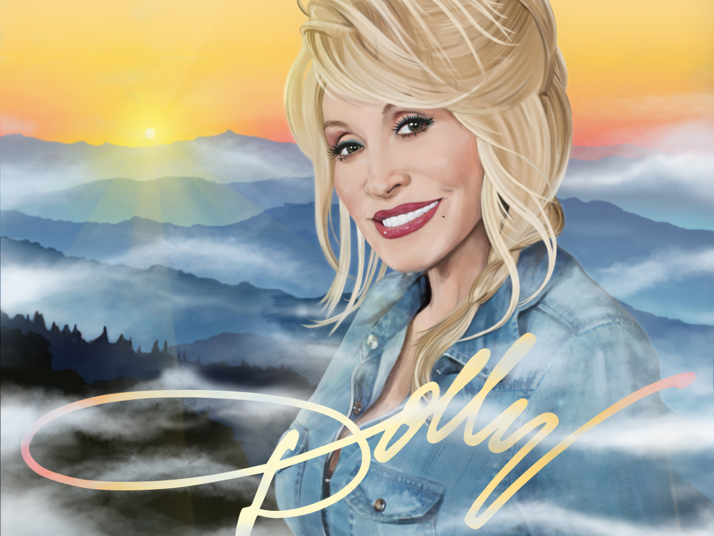 Очаровательная модель Долли Партон