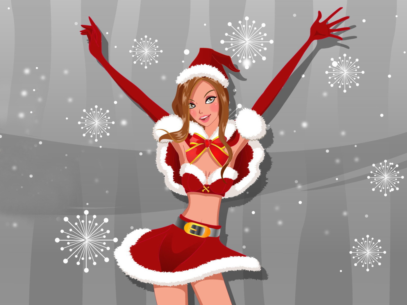 Девочка в Новогоднем костюме