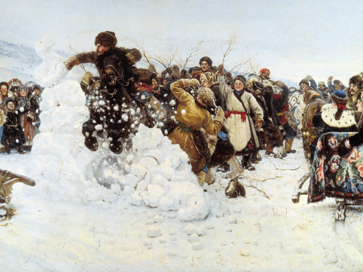 Народные гуляния на Масленицу