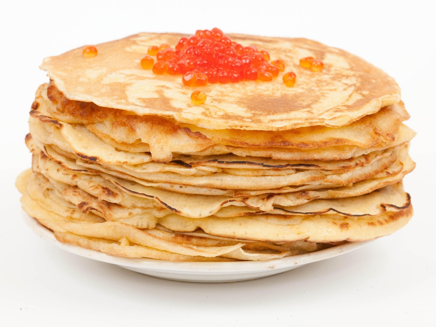 Стопка блинов на Масленицу