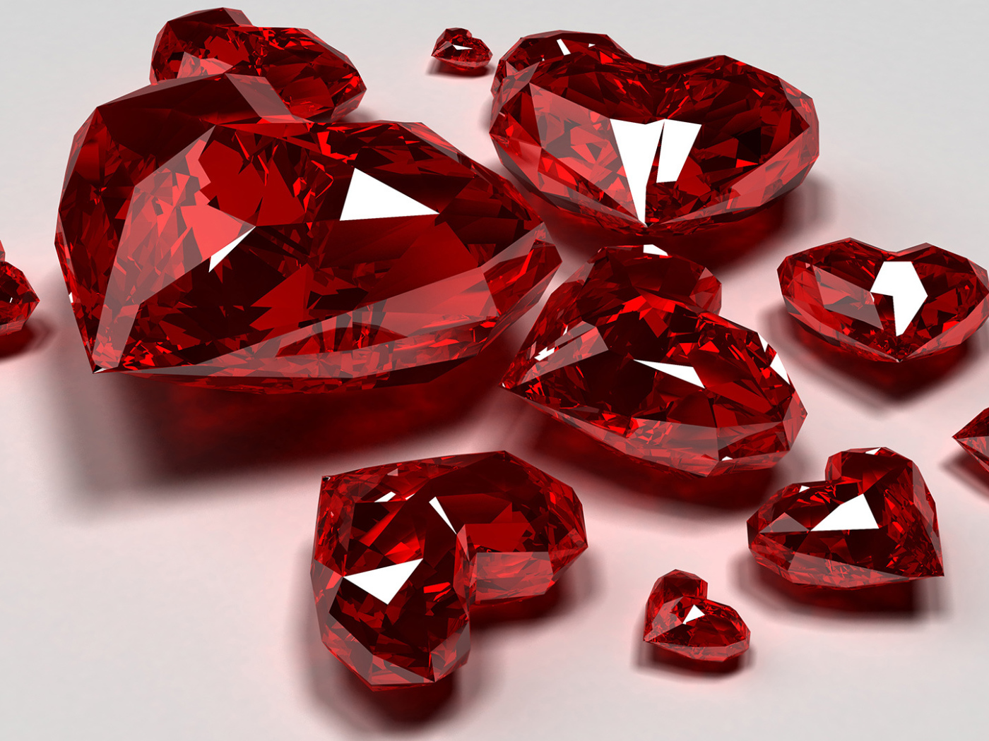 Сердца кристаллы на День Святого Валентина