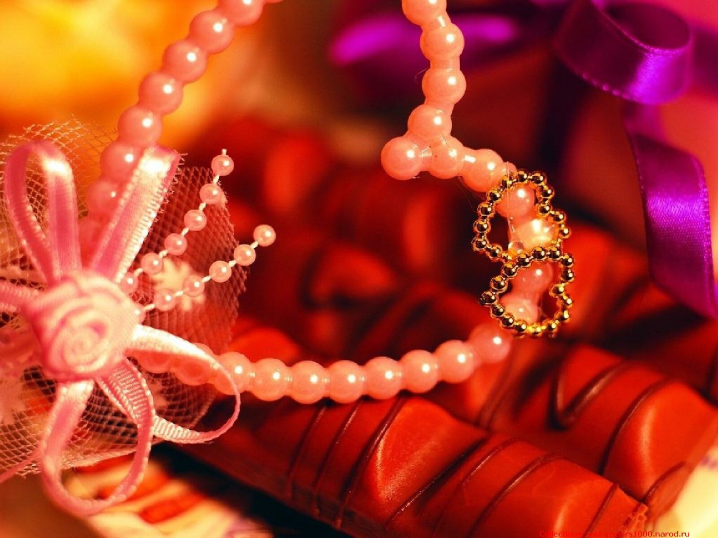 Жемчужное сердце на День Влюбленных 14 февраля