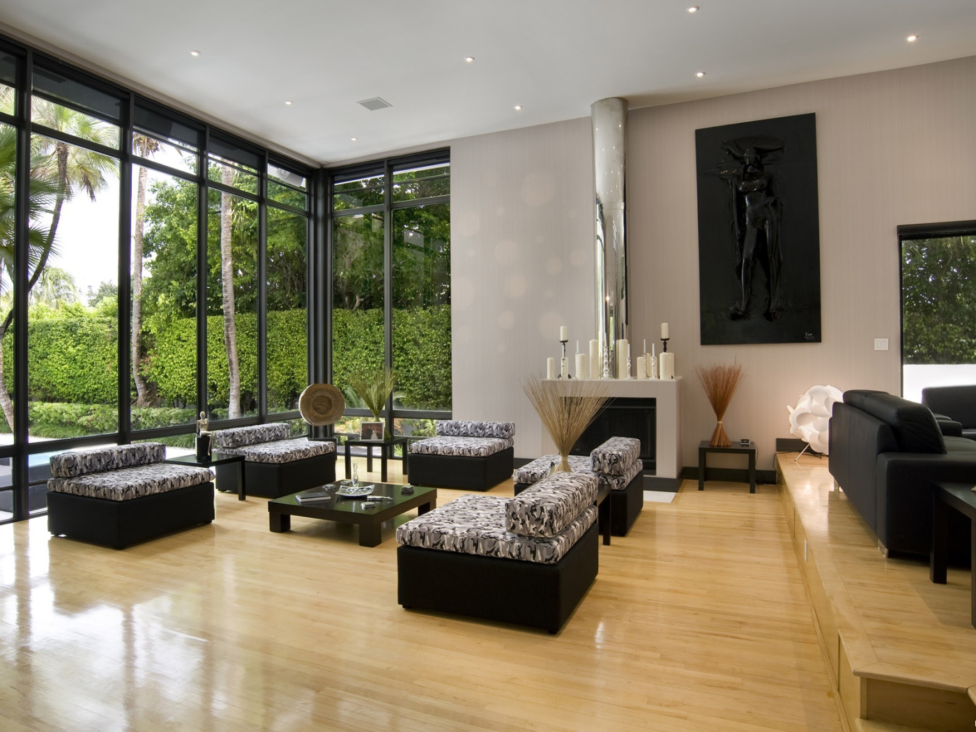 Зал в загородном доме