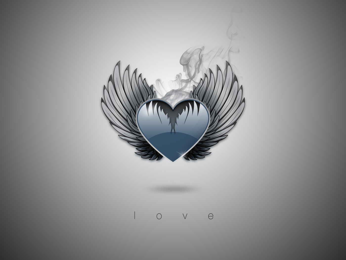 Сердечко с крыльями