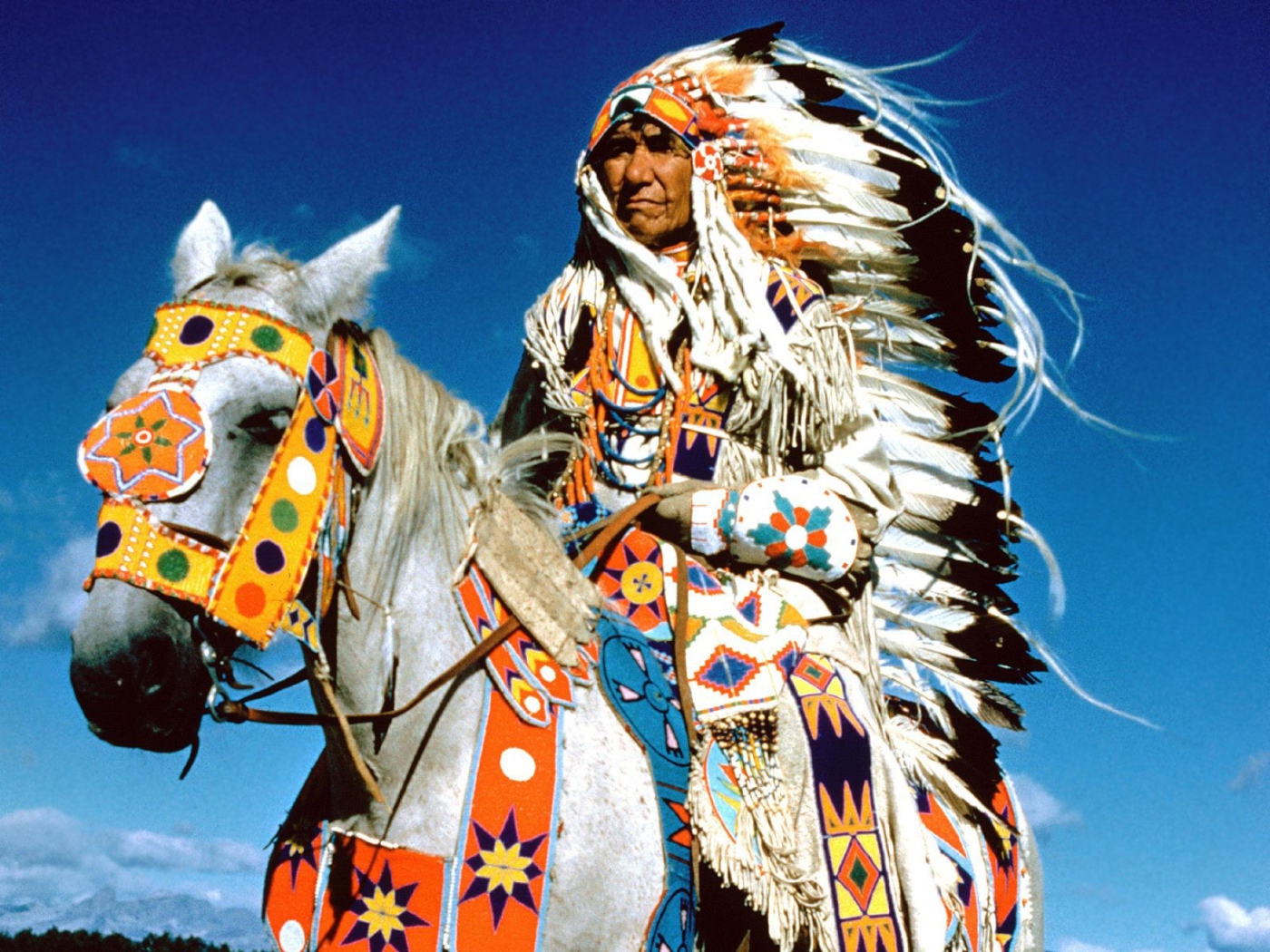 Вождь племени индейцев