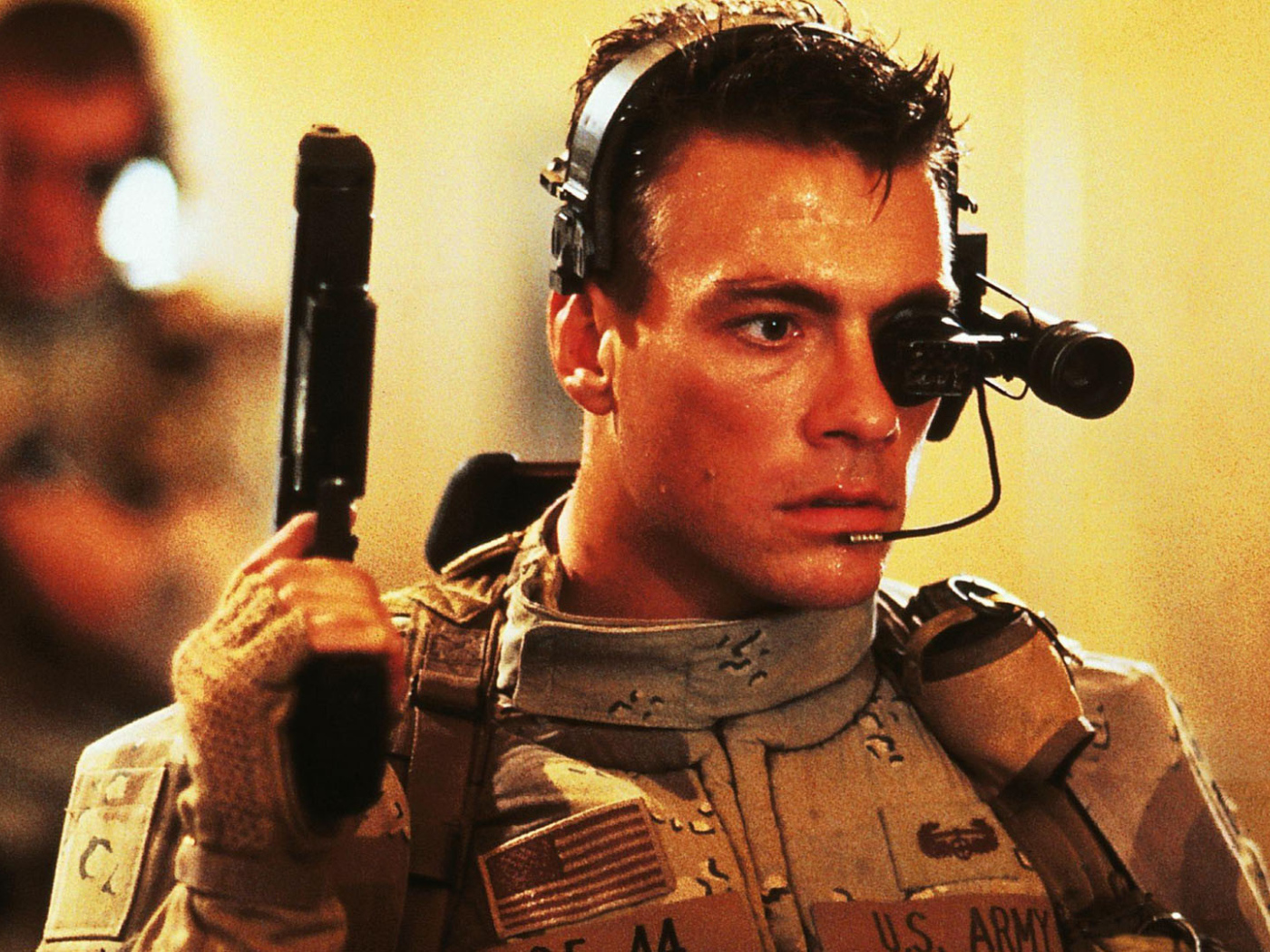 Hollywood Movie star Jean-Claude Van Damme as universal soldier