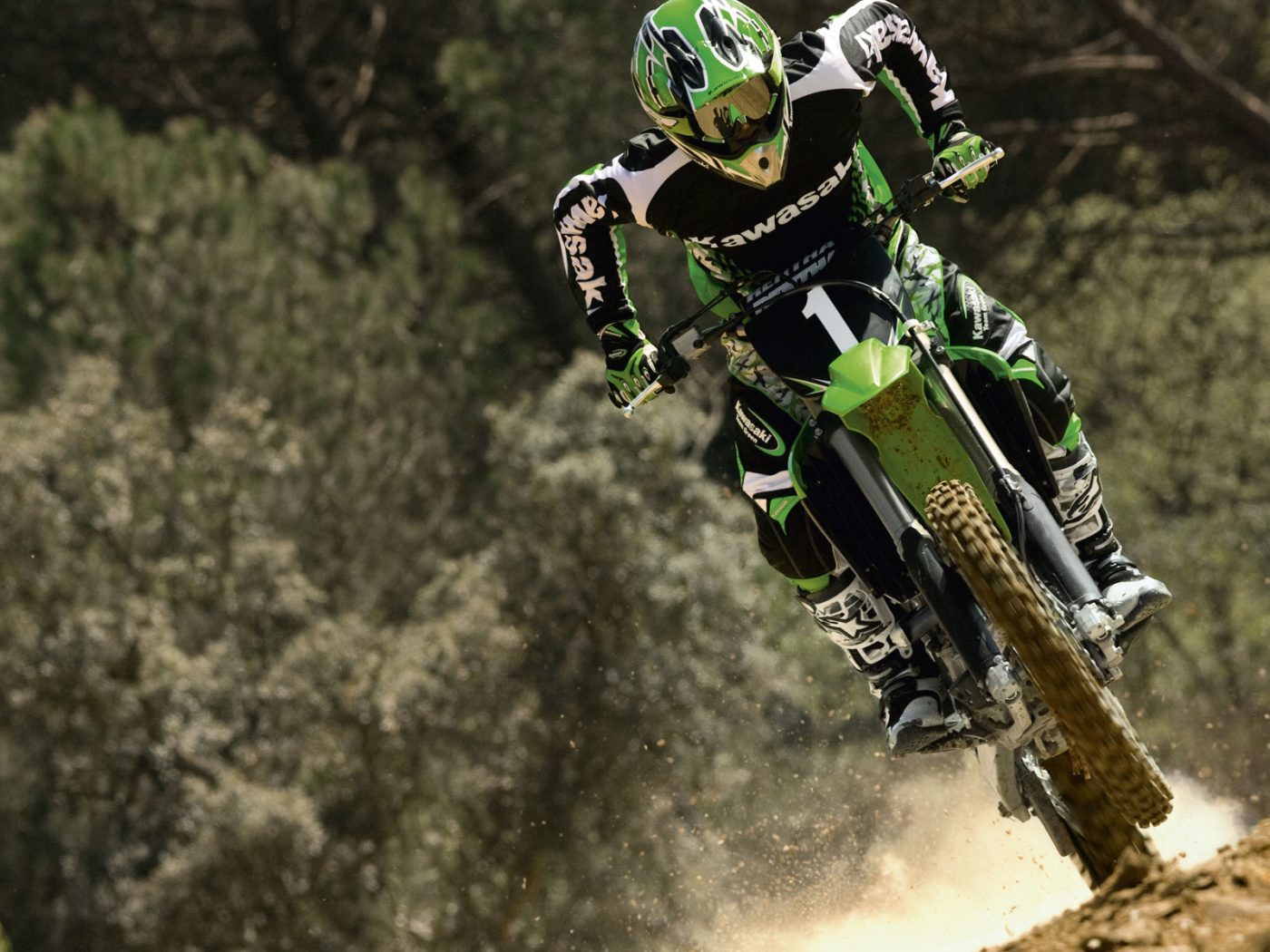 Быстрый мотоцикл Kawasaki KX 250 F