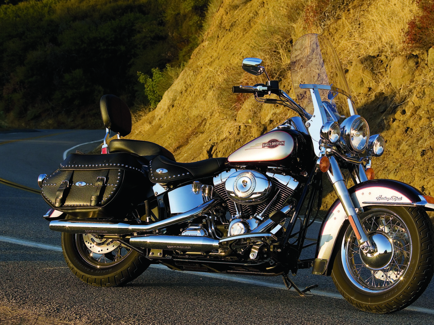 Невероятно быстрый мотоцикл Harley-Davidson Heritage Softail