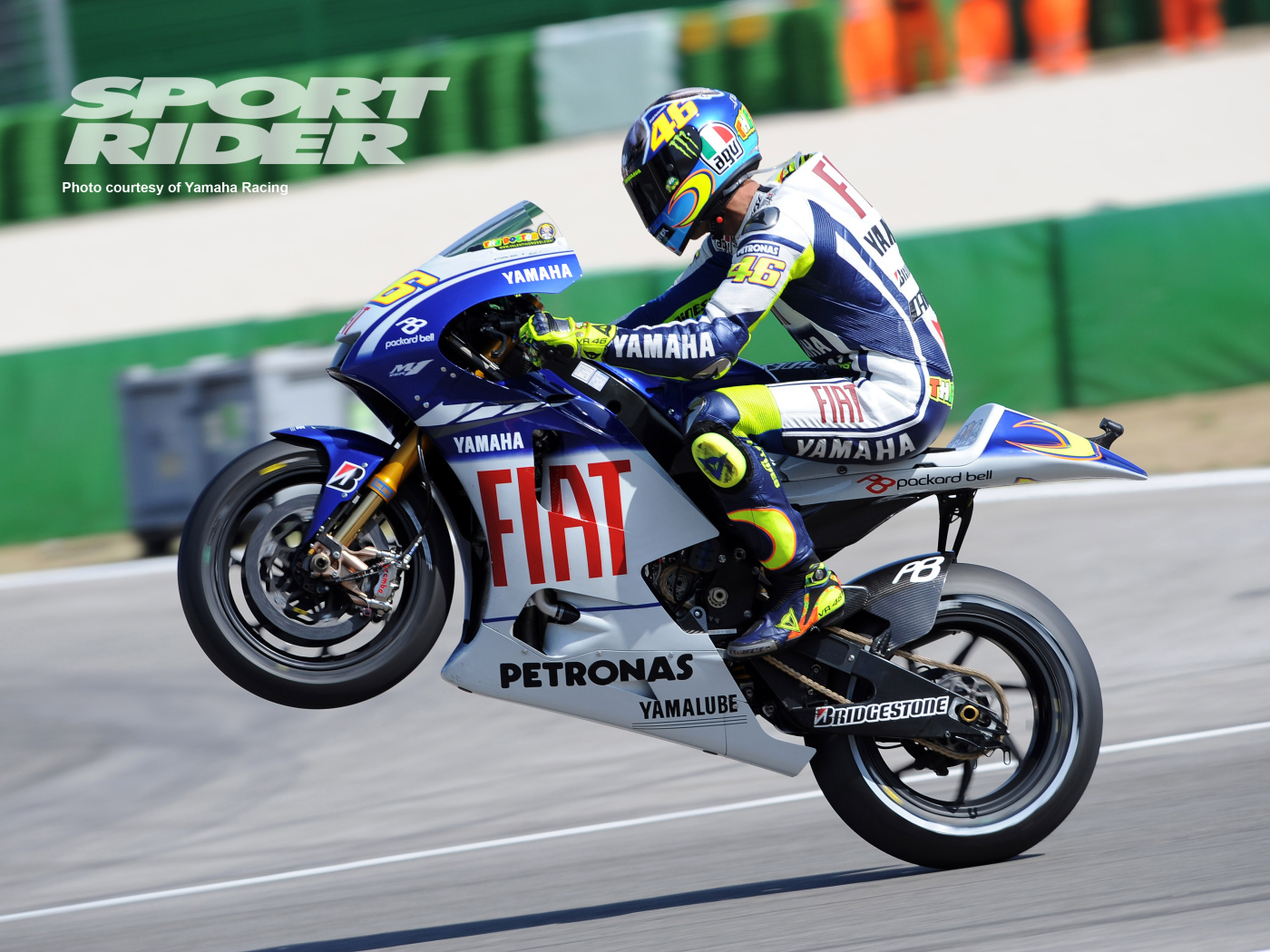 Валентино Росси на мотоцикле