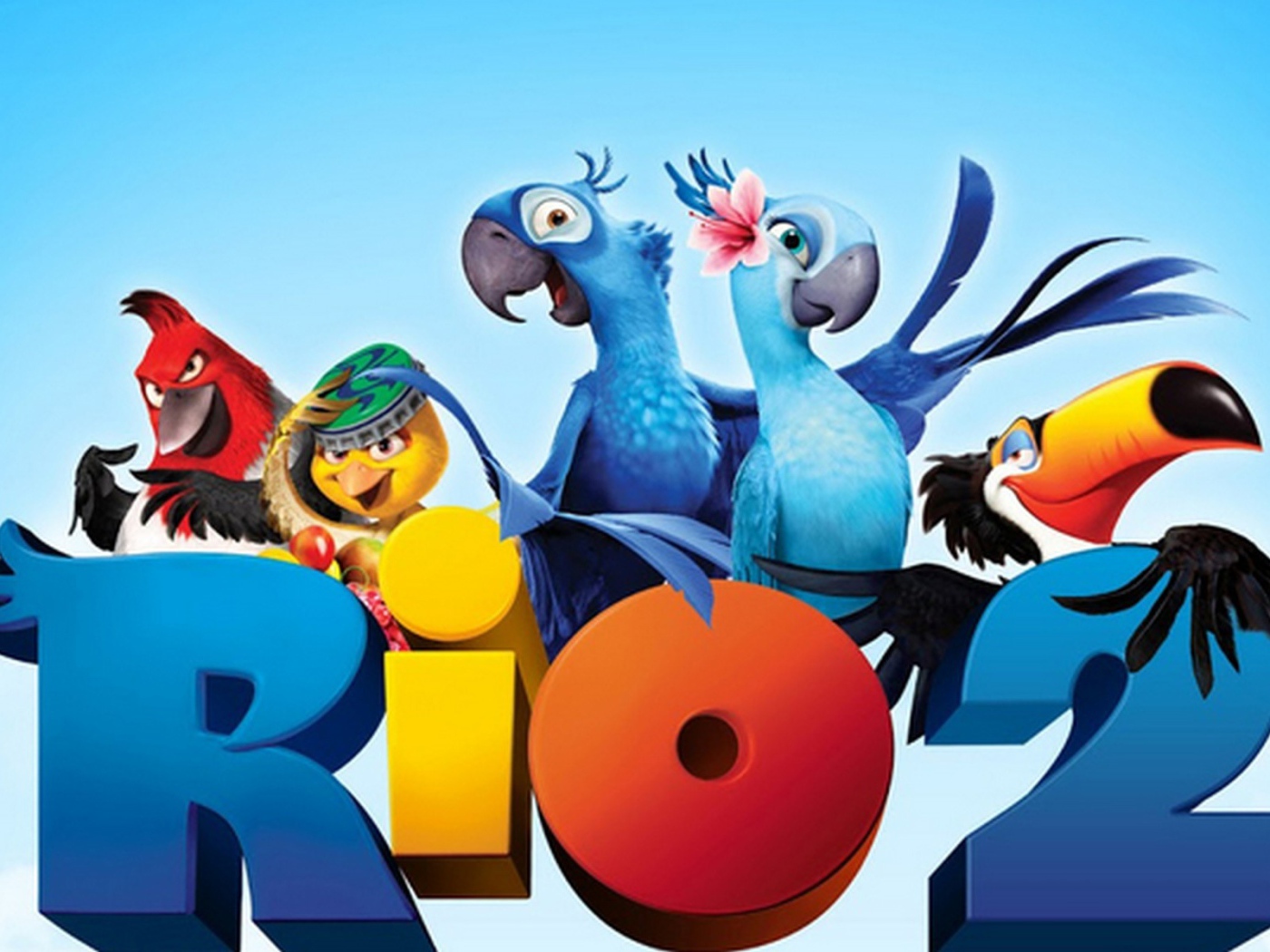 Рио 2 птицы на пляже