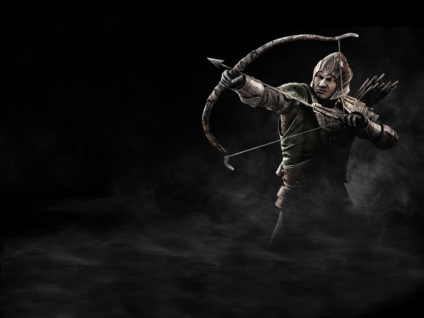 Воин стреляет из лука