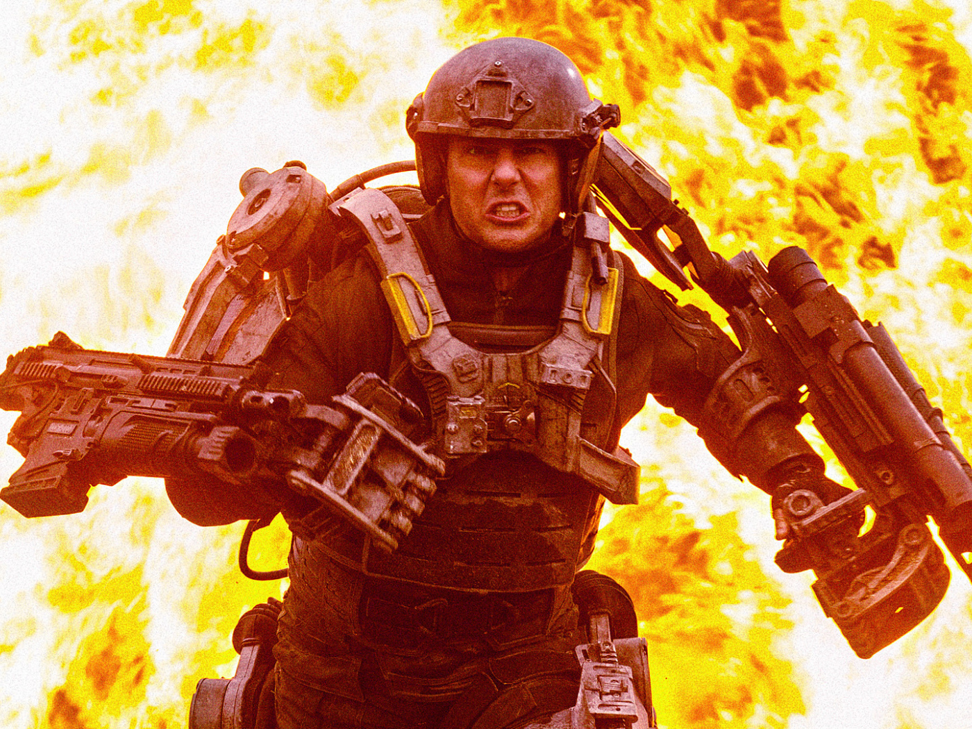 Момент из фильма Грань будущего 2014