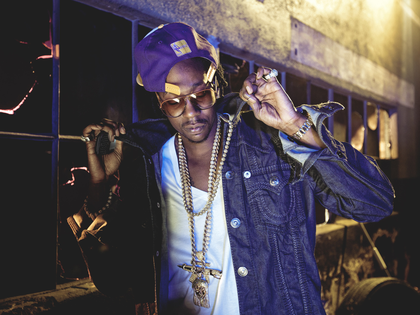 Рэпер перед выступлением