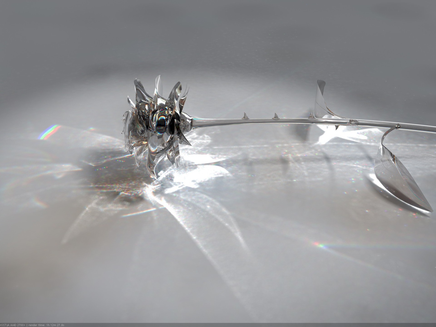 Стеклянная роза