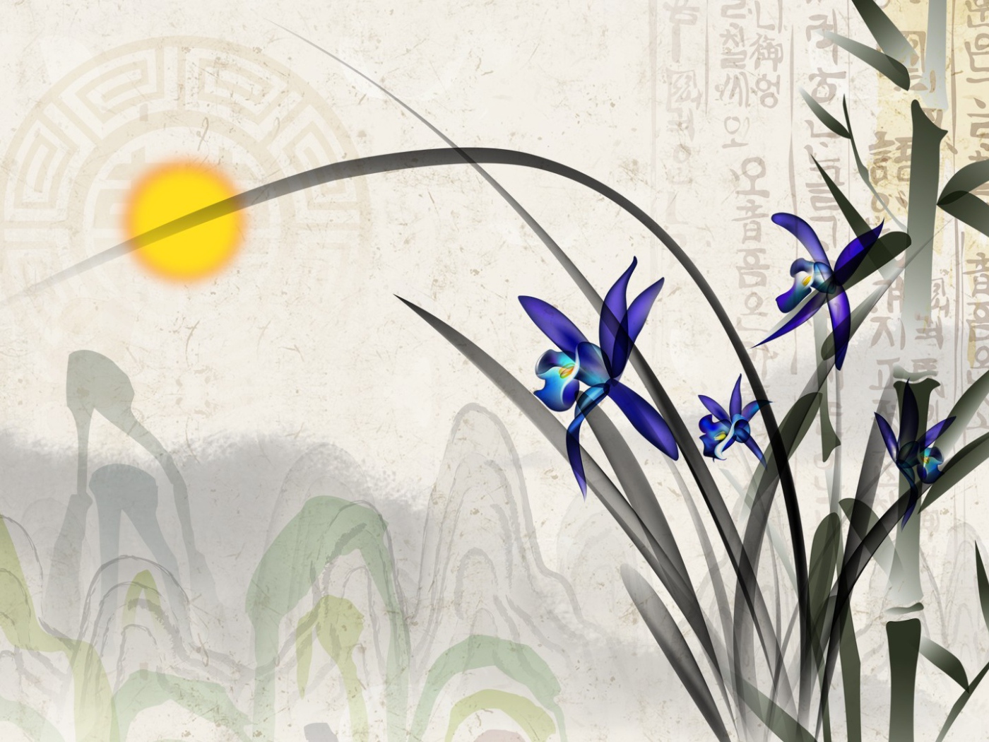 Ирис на картине