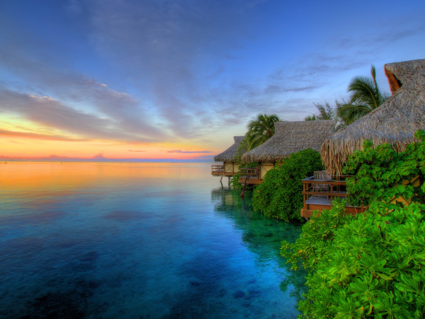 Закат на острове