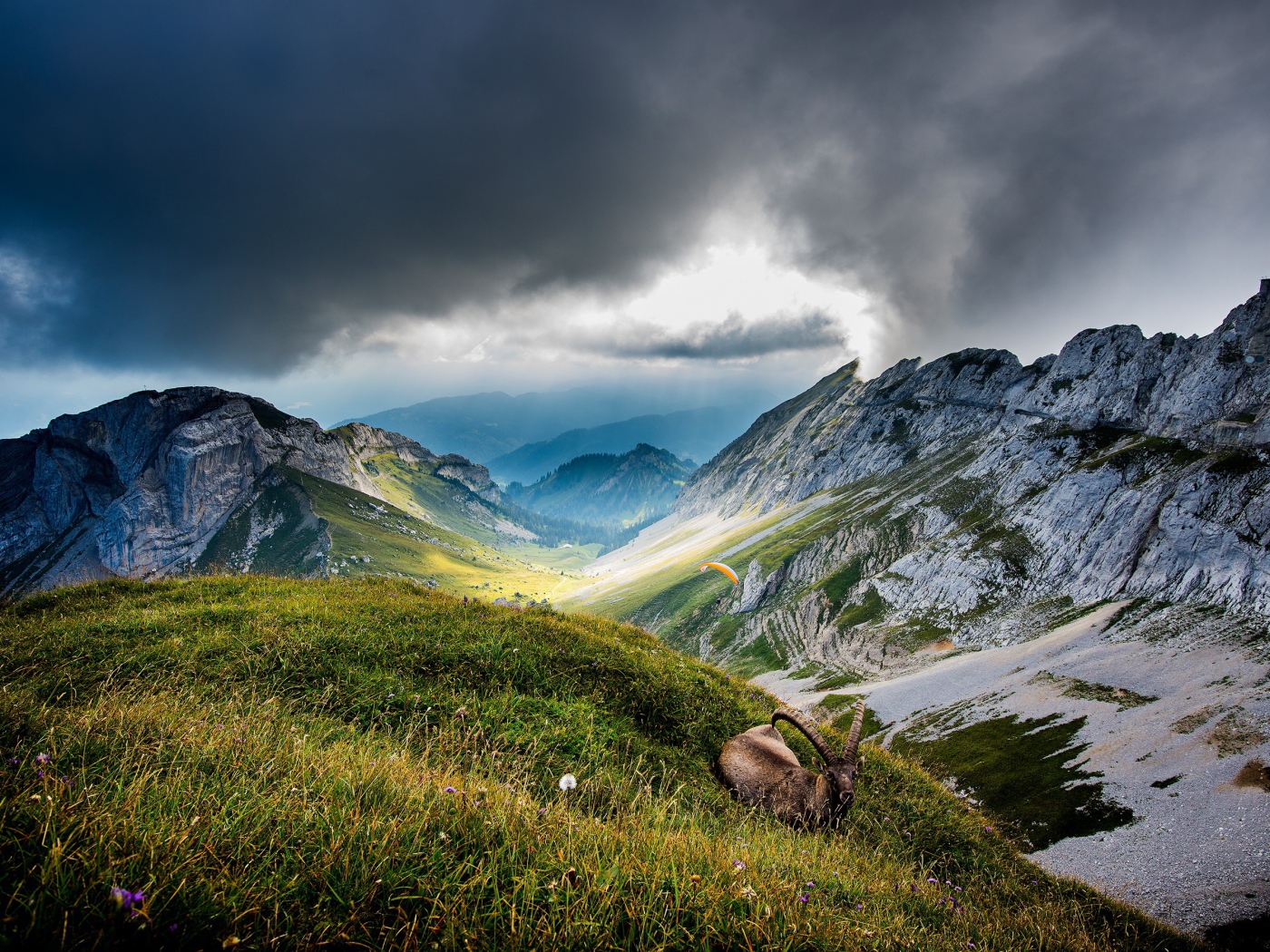 Вершины гор в Швейцарии