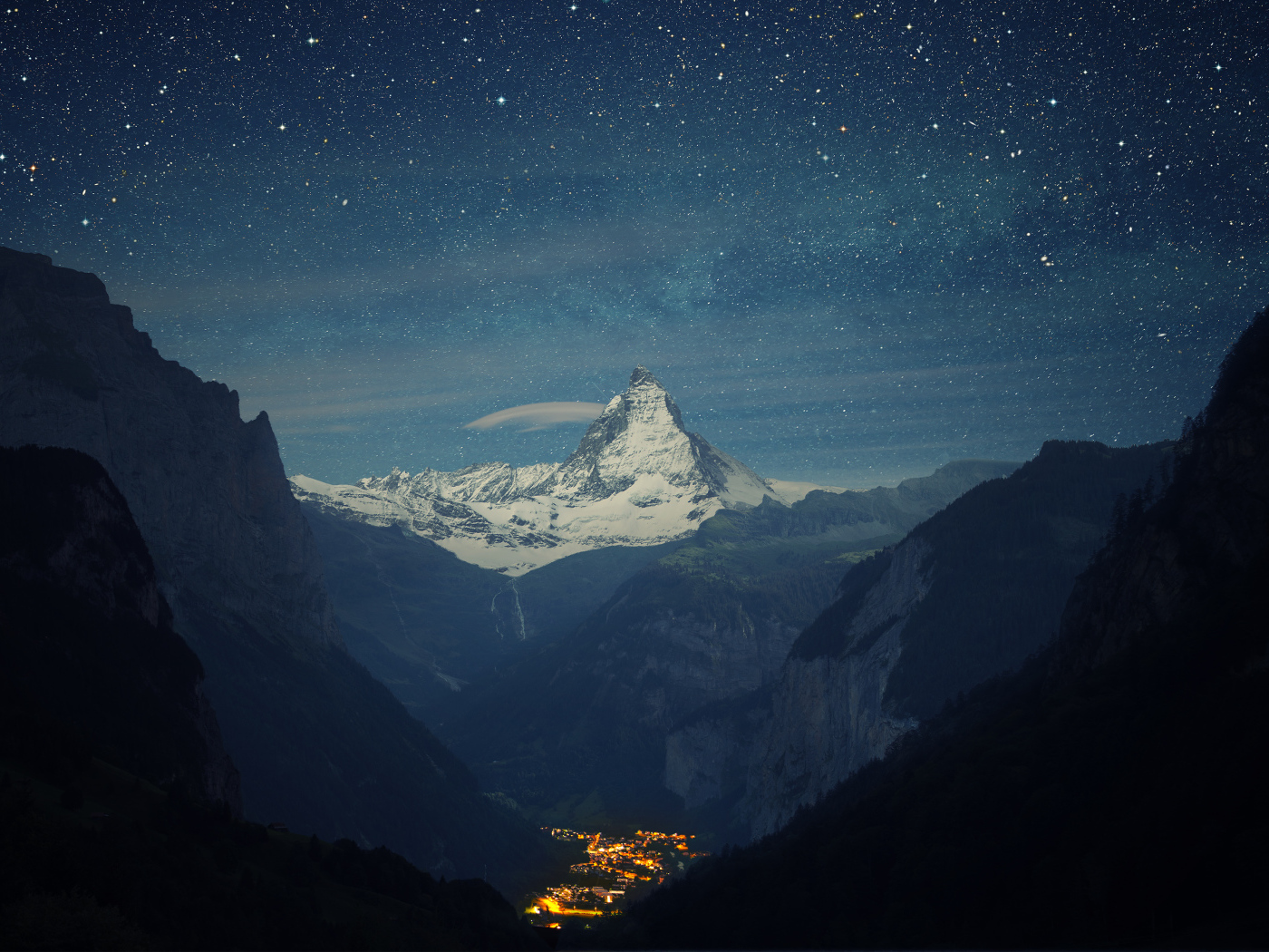 Вид на гору Маттерхорн