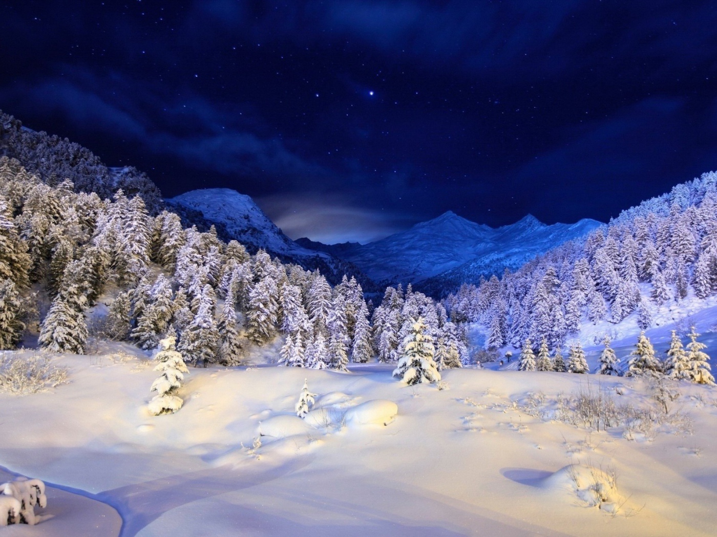 Зима в горах