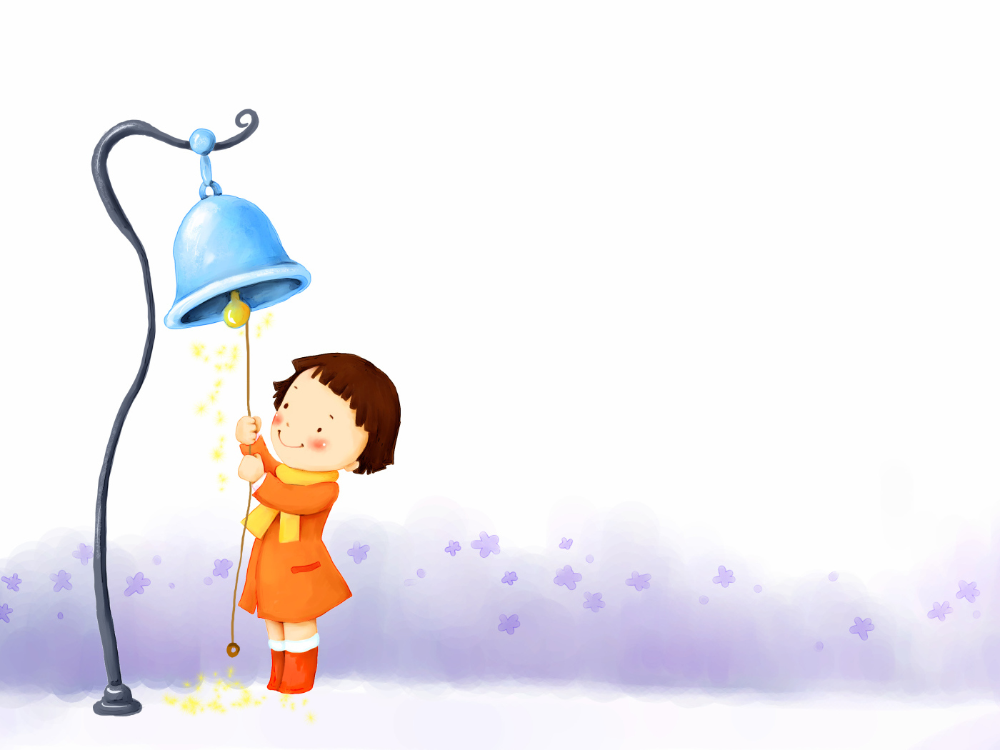 Девочка с колокольчиком