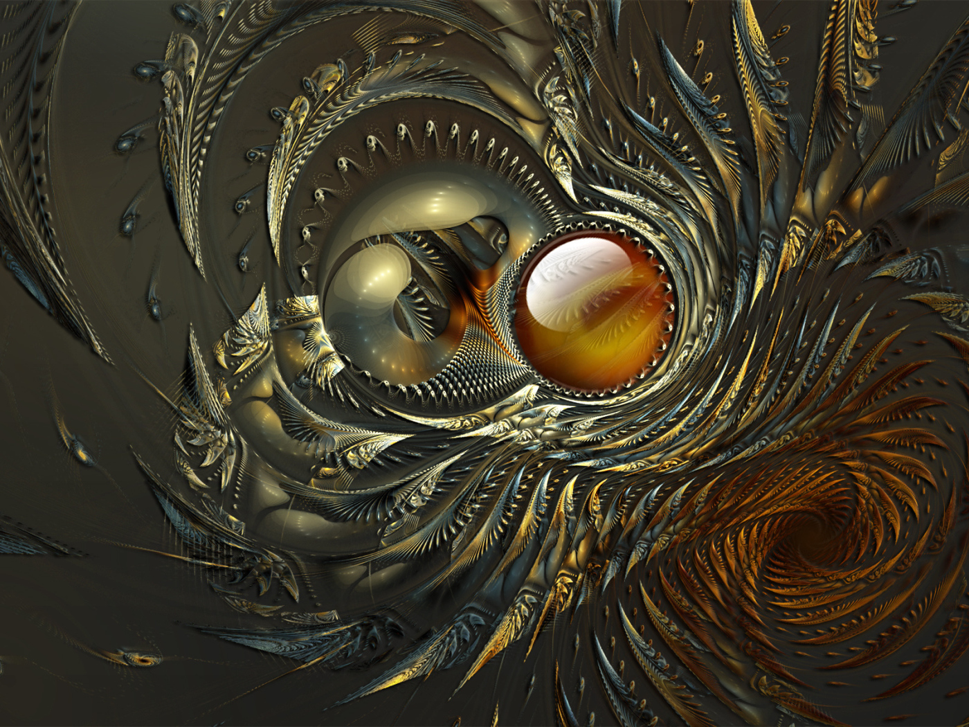 Абстрактные перья павлина