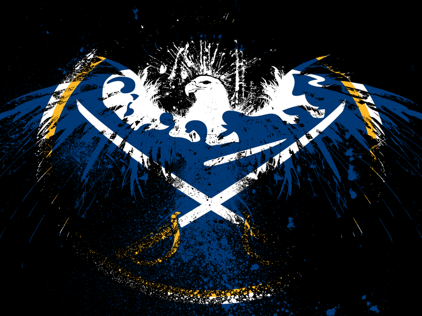 Орел бык и две сабли