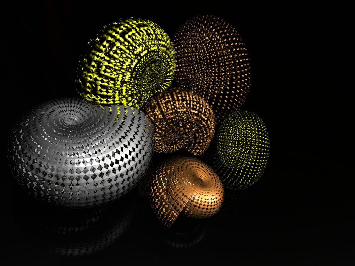 Разноцветные улитки