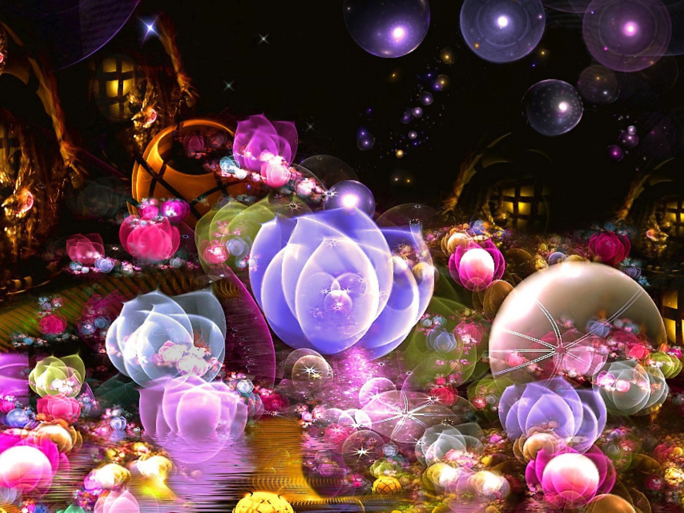 Абстракция с пузырями