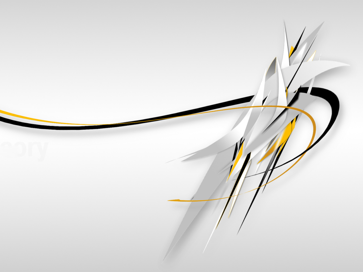 Черная и желтая линия