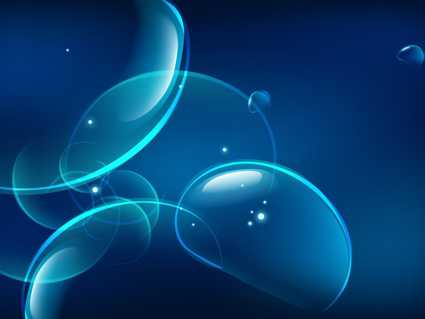 Пузыри на синем фоне