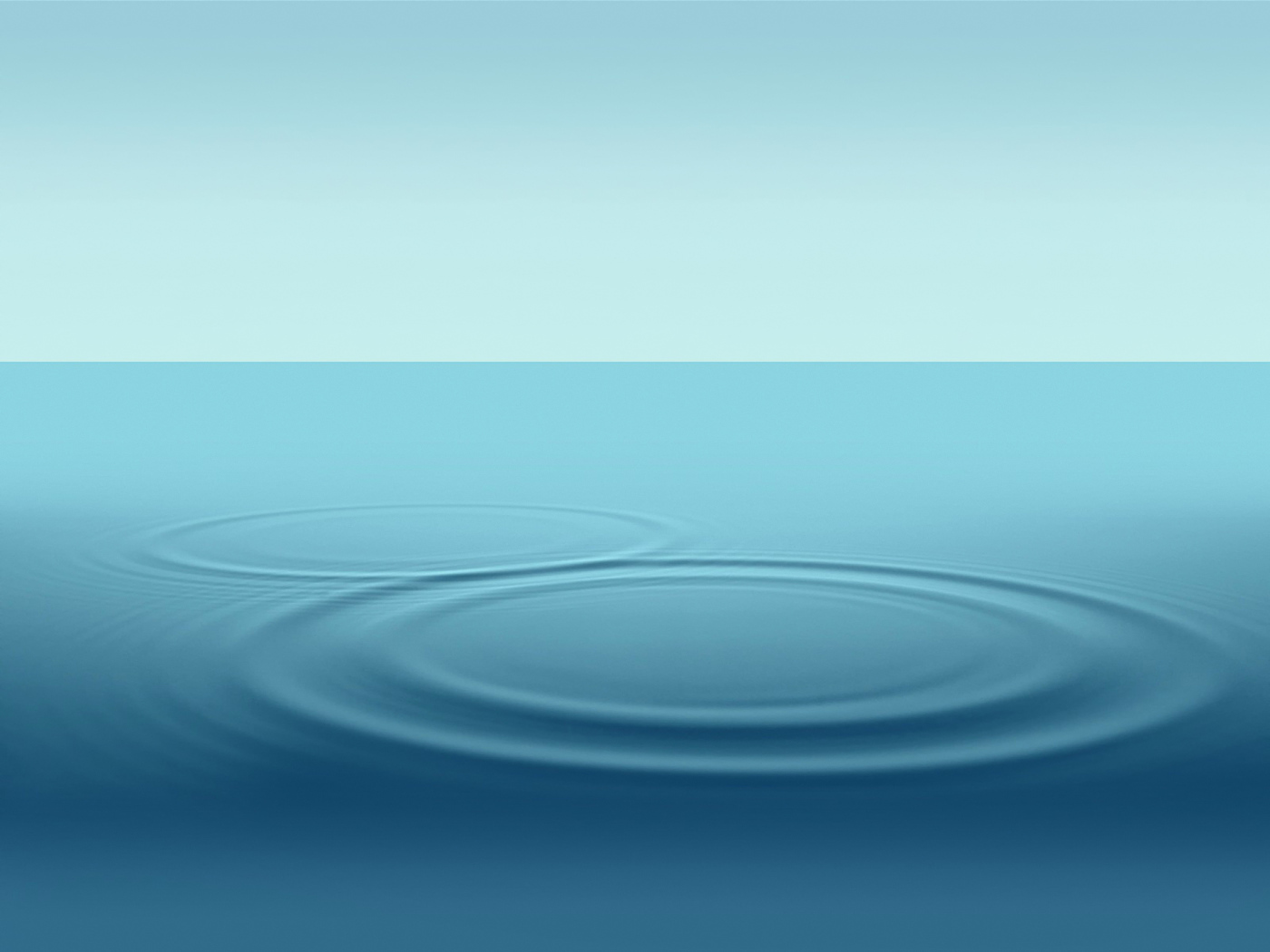 Круги на синей воде