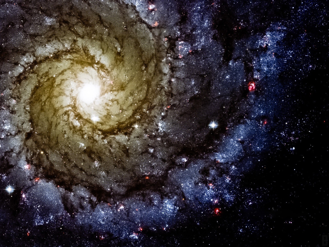 Цветная звездная спираль