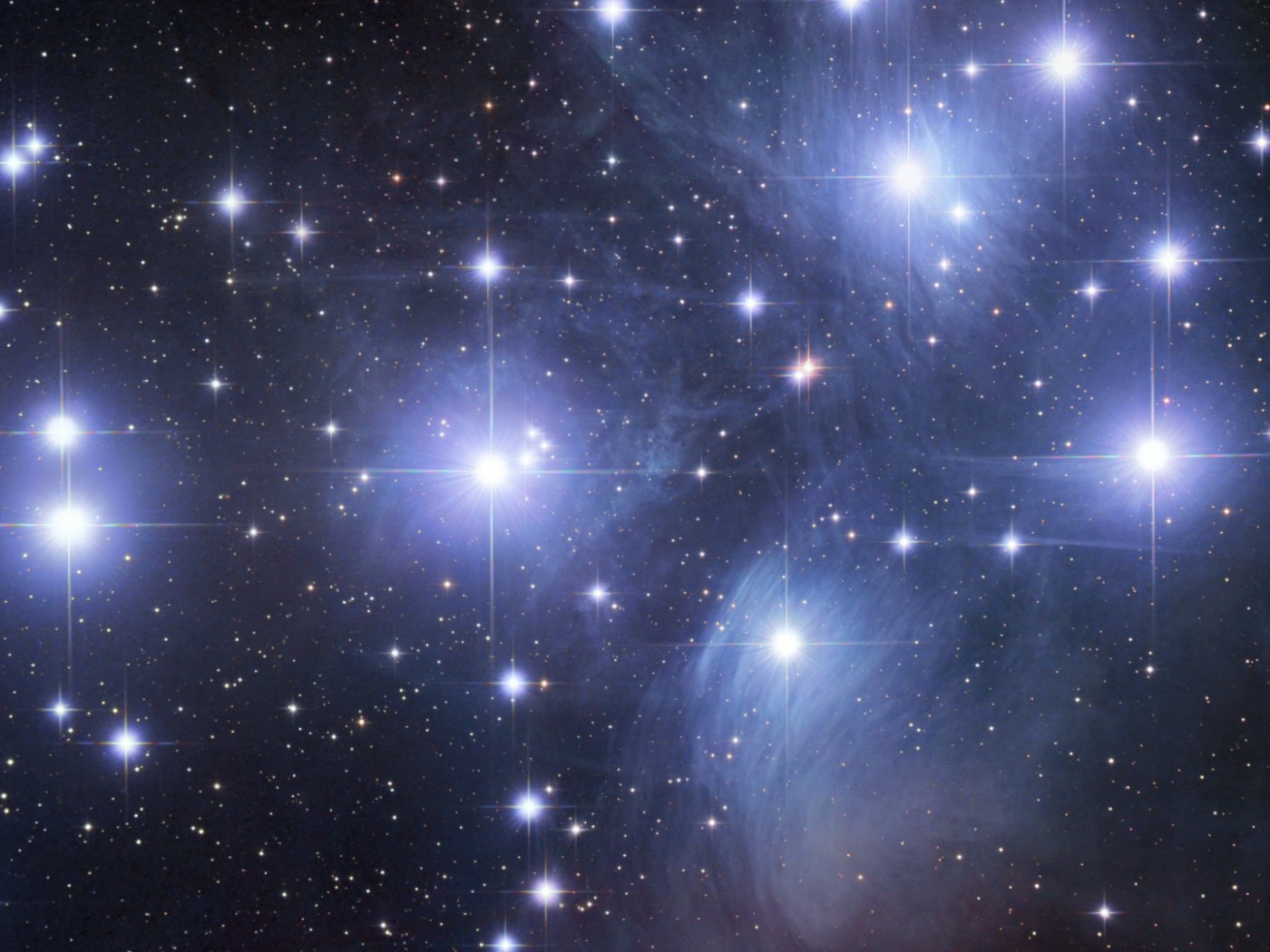 Сияние ярких звезд