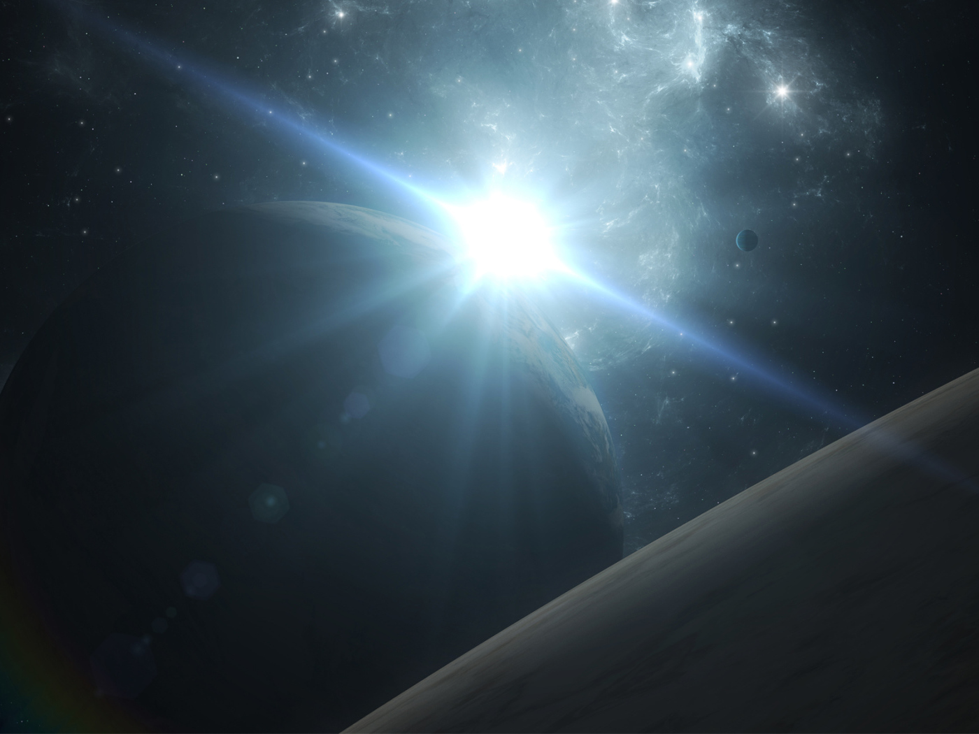 Свет звезды и планеты