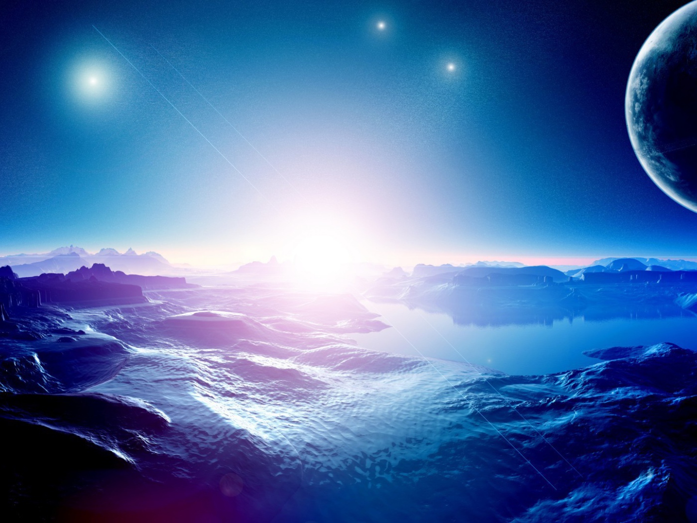 Поверхность одной из планет